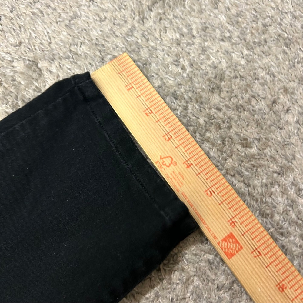 Chico's So Slimming Girlfriend Ankle Jeans 0.5 6R Black Stretch Denim 25" Inseam - Picture 5 of 9